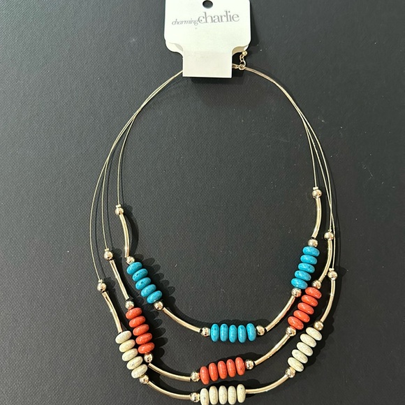 Charming Charlie Three-level necklace - Picture 2 of 3